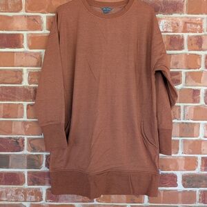 Eddie Bauer Women's Orange Sweater Dress, Size Medium, Like New